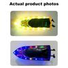Remote Control Boat for Adults & Kids 2.4GHz High Speed Remote Control Speedboat for Pool and Lake, Electric Boat Toy with LED Light
