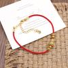 Personalized Zodiac Gourd Red String Bracelet for New Year Fortune and Good Luck