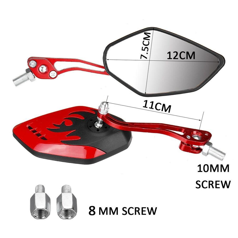 Motorcycle Rearview Mirror 360° Rotating Adjustable Electric Vehicle Scooter Universal Modification Accessories