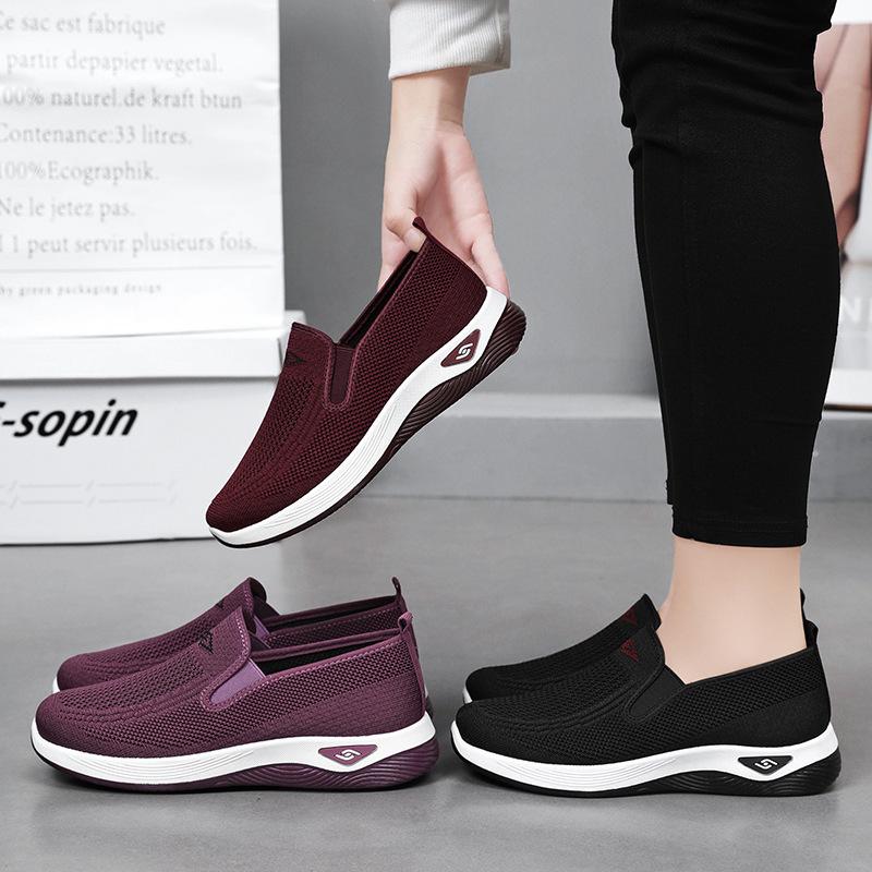 Women's 2025 Autumn Breathable Lightweight Non-Slip Cloth Shoes for Middle-Aged & Elderly Mothers