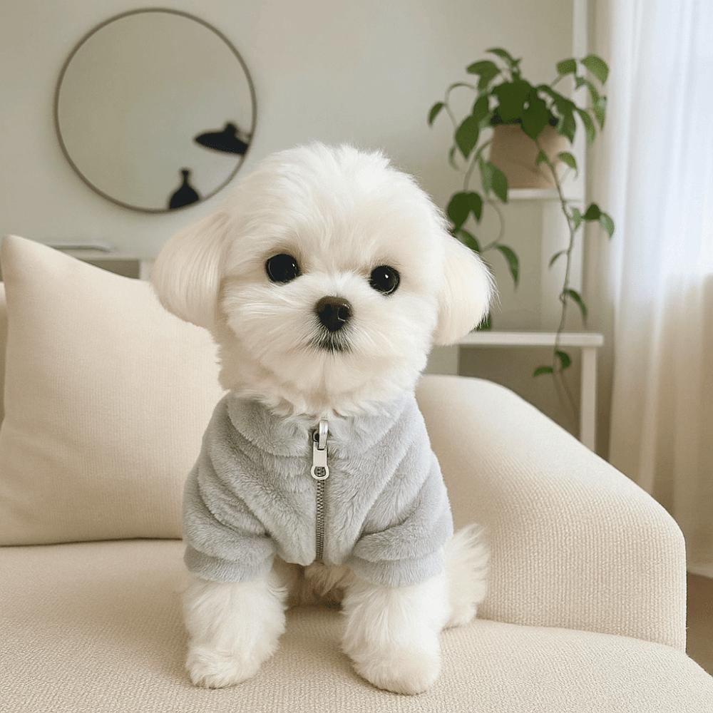 Fashion Rabbit Fur Dog Warm Coat Thickened Comfortable Pet Jackets Soft Winter Dog Clothes Walking