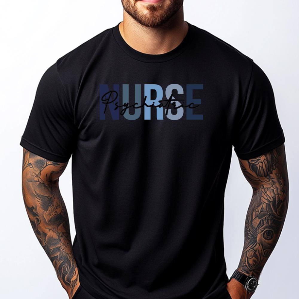 

Nursingretro Psychiatric Nurse Print For Nursing Student Mens Clothing Woman T Shirt Men Game Graphic Short Sleeve - Men s Su... S