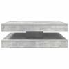 Vidaxl Stolik Kawowy Obrotowy 360 Stopni Betonowy Szary 90X90X34,5 Cm