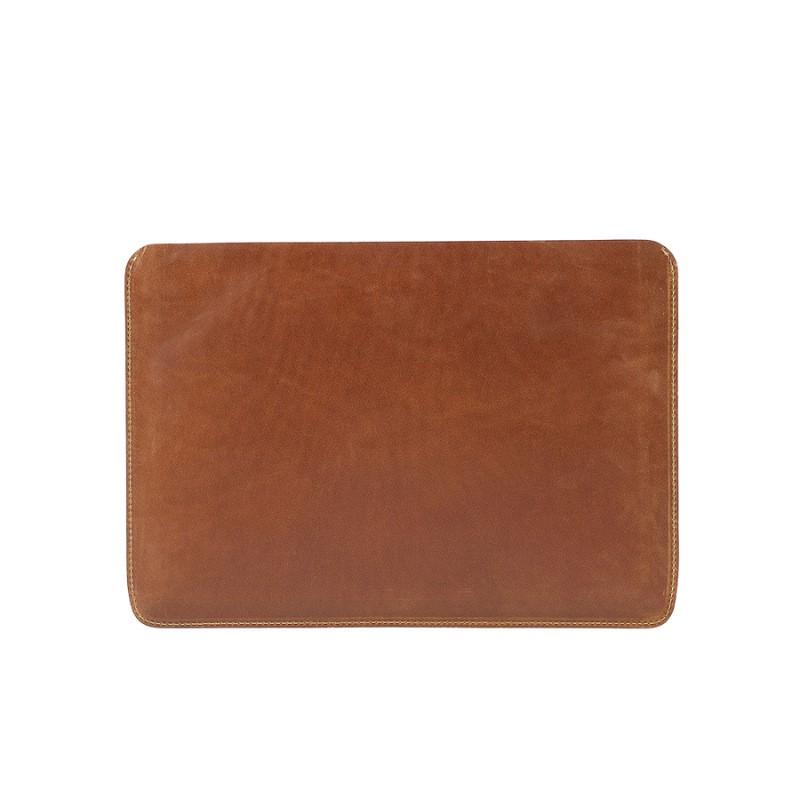 Genuine Crazy Horse Leather Laptop Sleeve 13.3 14.2 Inch MacBook Dell HP Ultrabook Tablet Protective Case Neutral Style