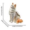 FJ FENGZHIJIE Cat Figurine Decorative Gold Crystal Enamel Trinket Box Jewelry Box, Cat Lover Gift