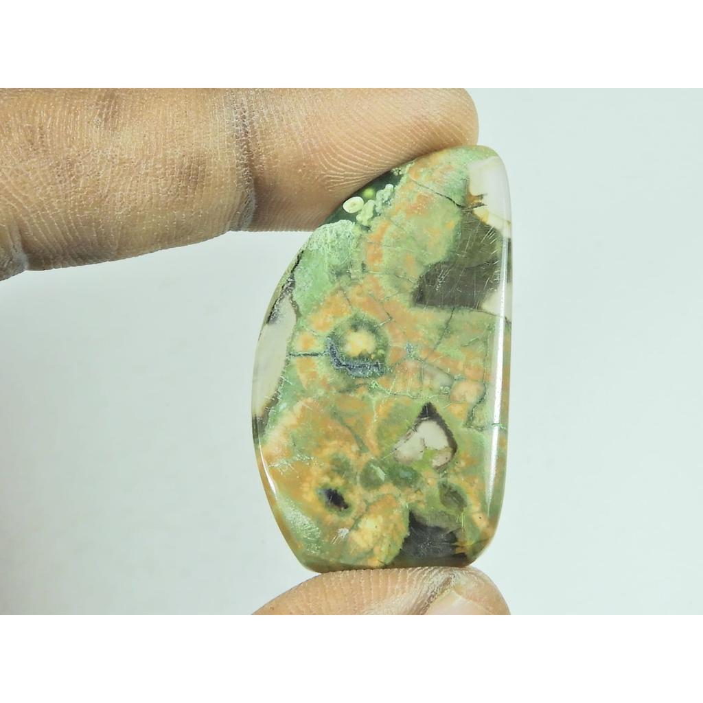 22X40X04MM Natural Rhyolite Jasper Fancy Shape Cabochon Loose Gemstone 34Cts. G-373