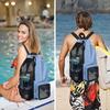 With Wet Pocket Mesh Drawstring Backpack Fitness Sports Bag Portable Swim Bag  Outdoor