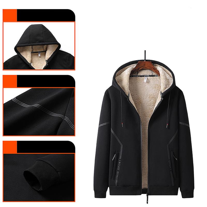 Zimní tepláková souprava Pánská ležérní sada Streetwear Joggers Mikiny s kapucí Fleecové kalhoty Sady Pánské sportovní soupravy Outfity