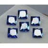 Natural Blue Sapphire Square Cut 7x5 Mm 6 PCS Lot Gems For Gift CERTIFIED MULTTIQ132