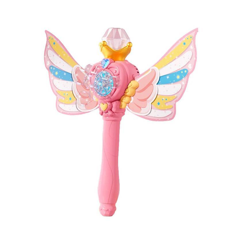 

Angel Themed Bubble Gun With Rechargeable Design For Kids Indoor Outdoor Entertainment рожевий