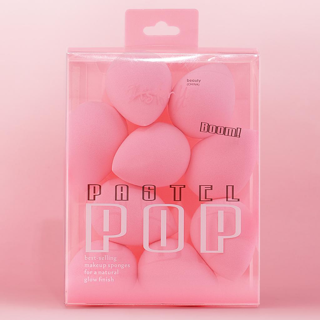 9pcs soft makeup sponge combination, hydrophilic, dry and wet, suitable for foundation, powder and other beauty eggs