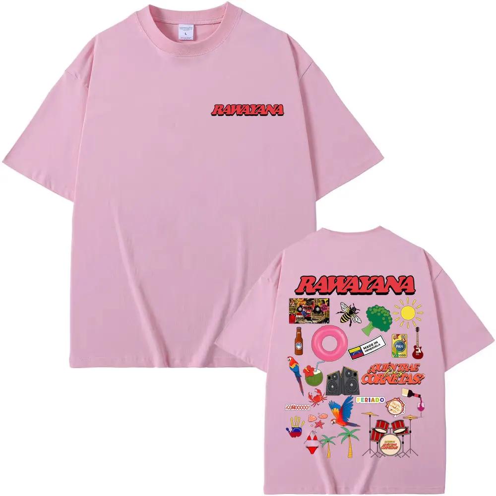 Rawayana ¿Donde Es El After Album Tour T Shirts Unisexs Clothes Fashion Harajuku Tshirt Unisex Summer Tops Loose T Shirt Streetwear