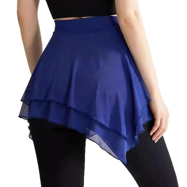 Women's Mesh Yoga Skirt Cover-Up: Anti-Exposure Fitness Skirt for Spring/Summer, One-Piece Butt Cover for Running