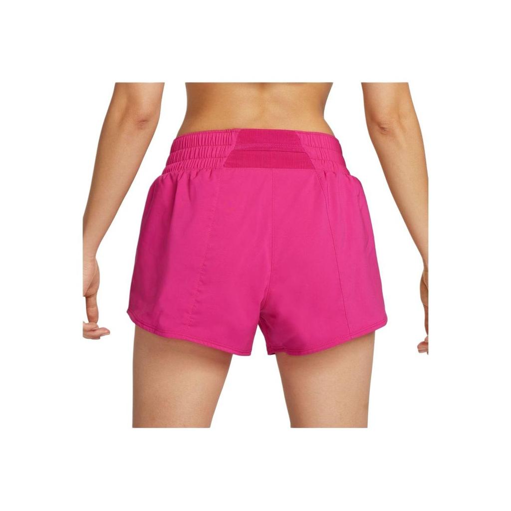 Nike Dri-FIT One Swoosh Logo Printed Sports Shorts Women Shorts Magenta FB4929-615