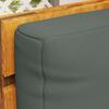 Two Piece Seat Pallet And Back Cushions   Charcoal Grey