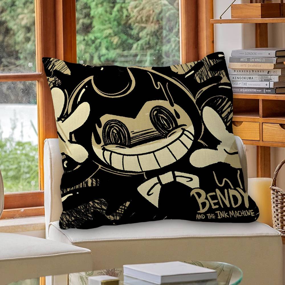 Game B-Bendy And The Ink M-Machine Lucky Dragon Pillow Cover Sofa Cushion Cover Home Room Decoration Children Gift