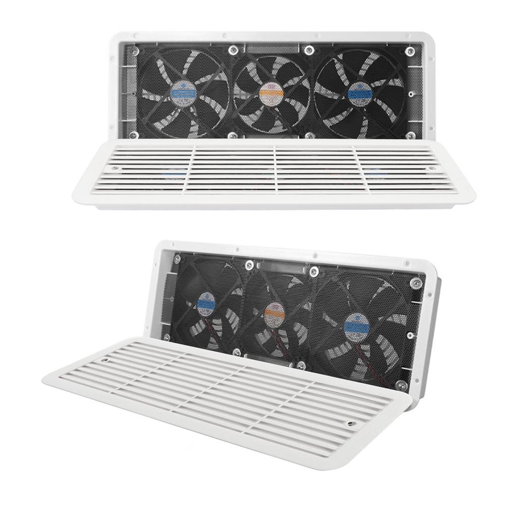 Rv Refrigerator Fan Rv Refrigerator Fan 12V Three Fans Quiet RV Side Vent Fan with Protecting Net for RV Motorhome Yacht Boat