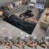 Steed Horse Printing Large Area Rug Non-Slip Wear-resistant Carpet for Living Room Bedroom Soft Floor Mat Easy Clean Home Decor