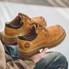 3191 Herren Kurzstiefel Low-Top Britisches Leder Retro Arbeitsschuhe Lässig Dicksohlig Abriebfest Outdoor Bergsteigen Herrenschuhe