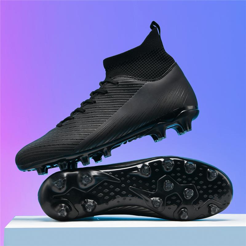 Low-cut football FG shoes with long studs for adults, men and women, sports anti-skid wear-resistant competition training shoes