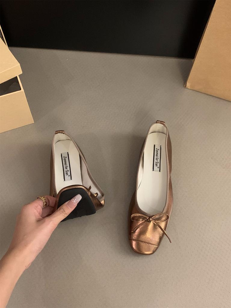 Jonmei for San Nei height increase silver single shoes women's shoes spring and autumn 2025 new summer French small fragrance