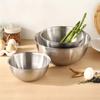 The Mixing Bowl Stainless Steel Food-grade Cooking Basin Serving Bowl Graduated Heavy Dishwasher Safety Vegetable Cleaning Salad Bowl.