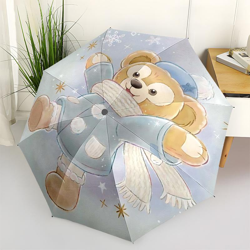 

1pc Duffy Dressed in Winter Clothing Automatic Opening and Closing Umbrella - Suitable for Various Occasions, Outdoor Activities, Lightweigh