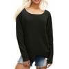 Ladies' Loose Comfortable Casual Fashionable And Warm Underwear With Seamless Round Neck And Thick Velvet Top
