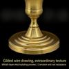 Vintage Decorative Iron Candlestick Gold Silver Taper Candle Holder Christmas Birthday Party Wedding Dinner Table Centerpiece