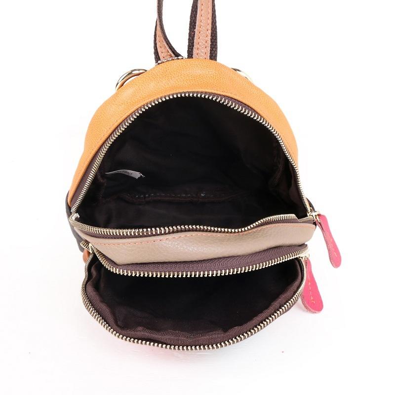 Bags Women'S Bags Lambskin Backpacks Women'S Backpacks Multifunctional Xiaoqing Travel Backpacks Splicing Bags