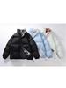 Men's Trendy Winter Stand Collar Puffer Jacket - Versatile, Warm, and Thickened Cotton Outerwear for Couples and Youth