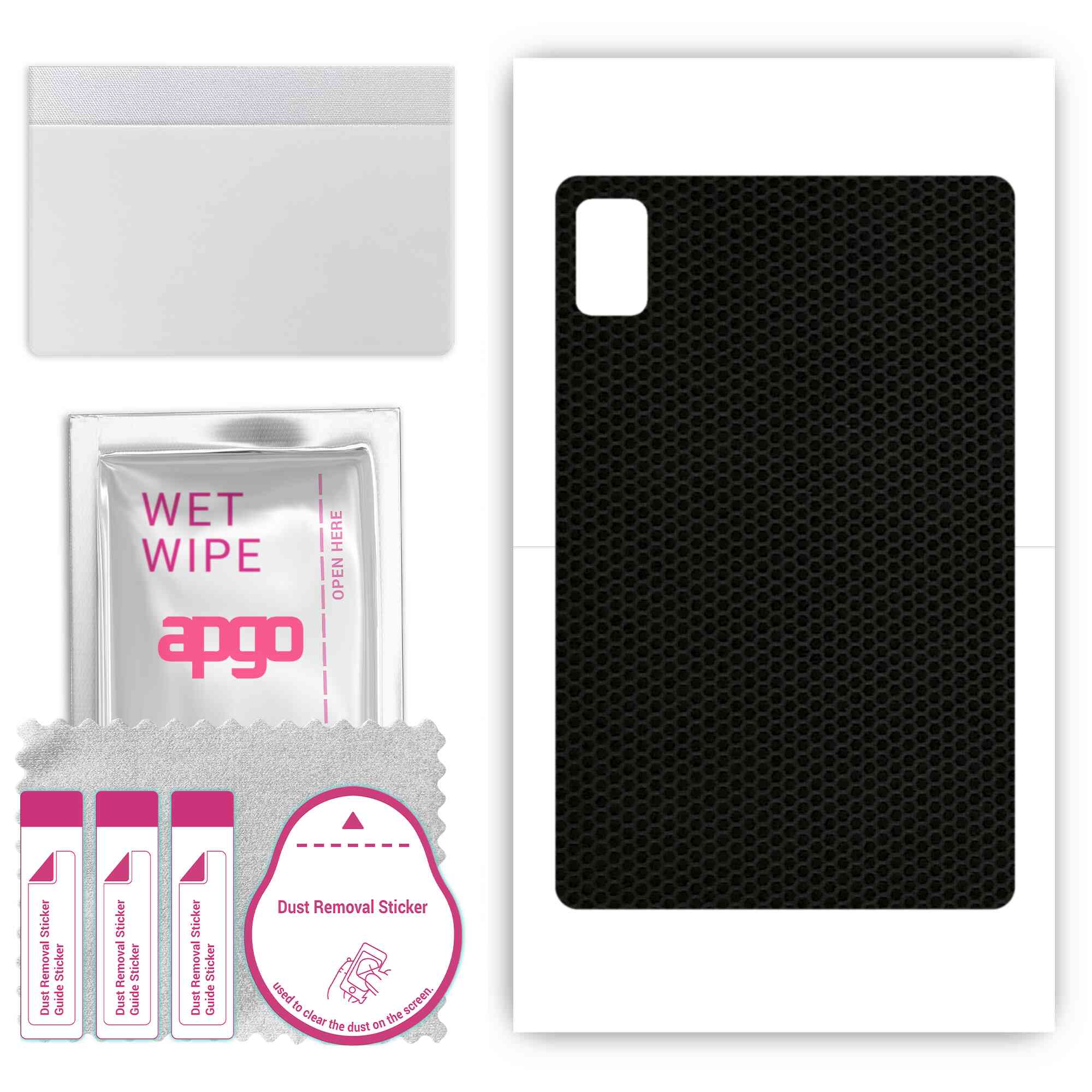 

apgo skin sticker film foil vinyl for the BACK compatible with Ulefone Tab A8, scratch-resistant, easy to install - Matrix