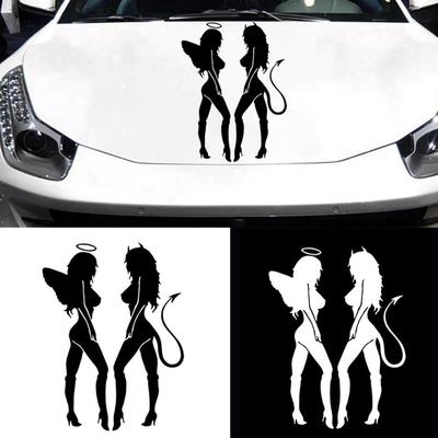 Angel Devil Sexy Girl Funny Car Sticker Decal Auto Truck Styling Decoration ADM