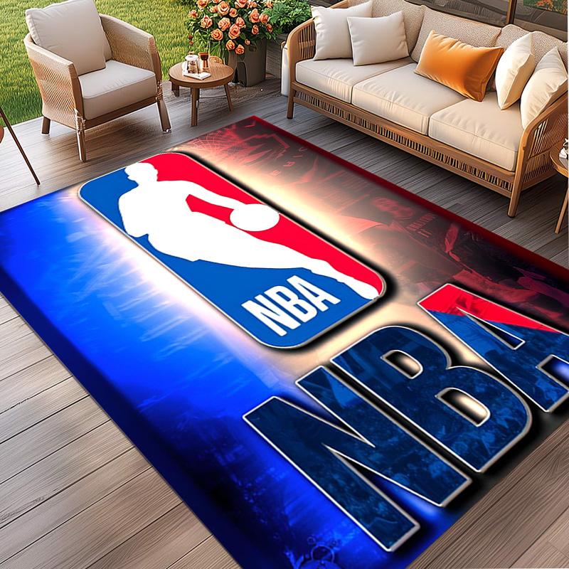 Basketball Print Rug, Washable Floor Carpet, For Entryway Dorm Laundry Room Office Study, Home Decor Birthday Christmas Gift