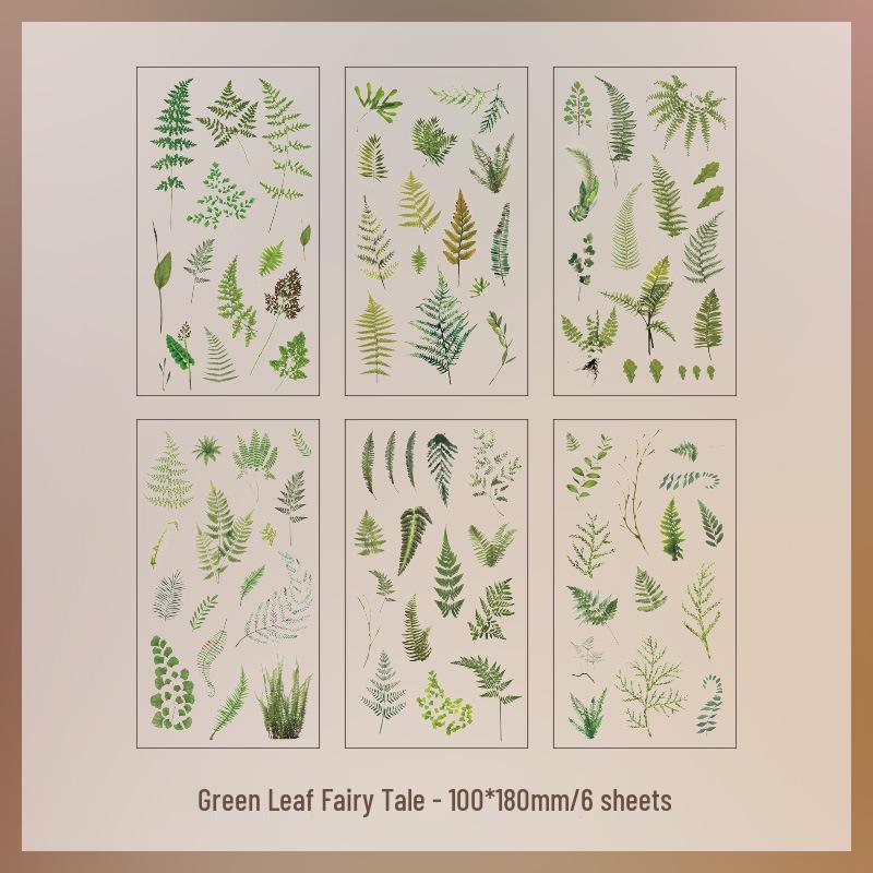 

Серия «Природа» Водонепроницаемые прозрачные ПВХ наклейки - Сделай сам Ретро Растения и Цветы Канцелярские Наклейки