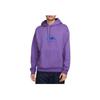 Nike Logo Print Drawstring Hoodie Unisex Tops Vibrant-Grape-Purple DR1039-542