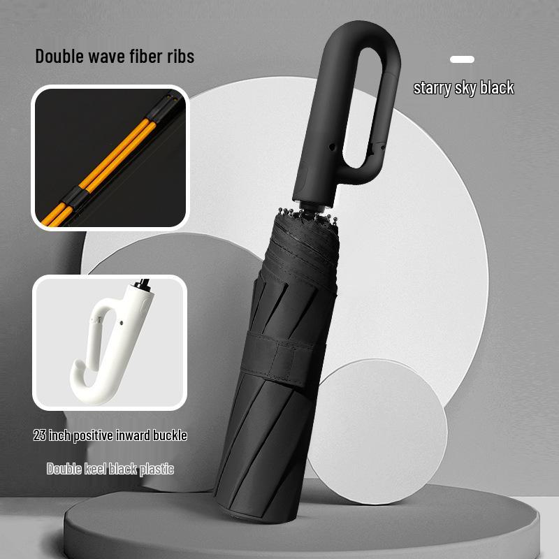 23" Double Rib Dual-Use Automatic Umbrella: Sun & Rain Protection for Two