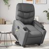 Vidaxl Reclining Lift Chair with Massage, Electric, Grey