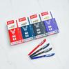 3176 Transparent Erasable Gel Pen - 0.38mm Blue, Red & Black Ink, for Office and Student Use