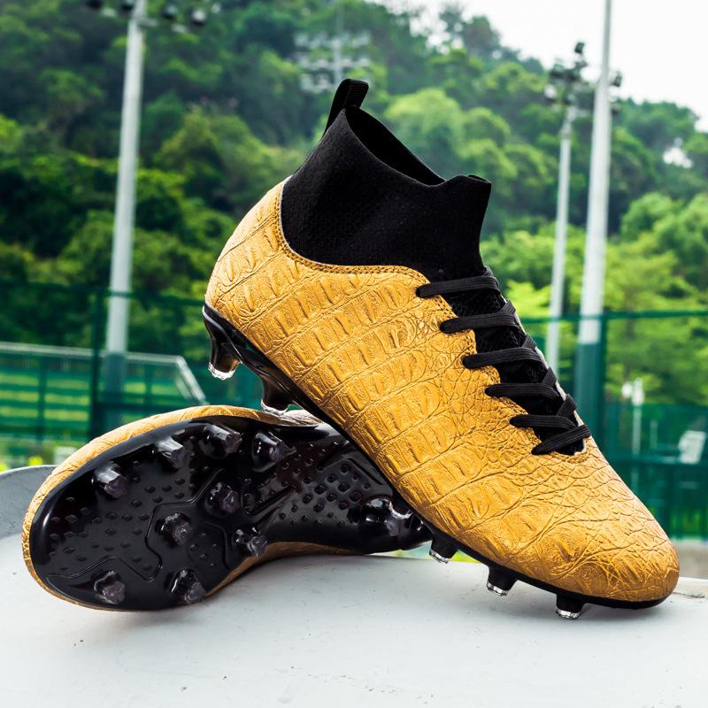 Football Shoes Men's High Top Shoes Spring Sports Youth Students Foreign Trade Competition Women's Spikes Large Size Training