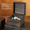 Wooden Vintage Wooden Box With Lock Handmade Treasure Chest Case Secure Elegant Vintage Wooden Treasure Box Home Display