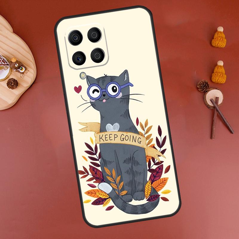 cute black cats Case For Samsung Galaxy M12 M13 M14 M54 M23 M16 M11 M21 M31 M20 M34 M52 M32 M36 M56 M15 M55 Samsung M14
