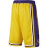 Nike Los Angeles Lakers Elastic Waist Letter Color Block Comfortable Shorts Kids Shorts Amarillo-Yellow DN5262-700