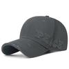 Korean Style Ripped Edge Baseball Cap with Patch Letters - Versatile Duckbill Hat for Women