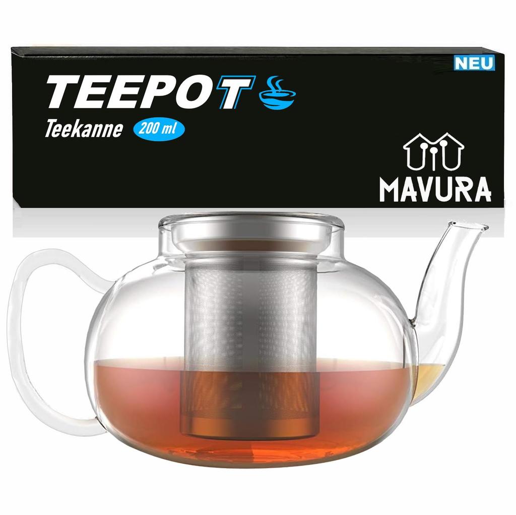 TEEPOT Teapot with Strainer Insert Glass Jug Glass Teapot with Tea Strainer Tea Maker