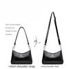 Crocodile pattern glossy underarm bag women's shoulder messenger bag