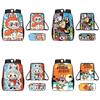 Cartoon Anime Shoulder Bag Pencil Case School Backpack For Children