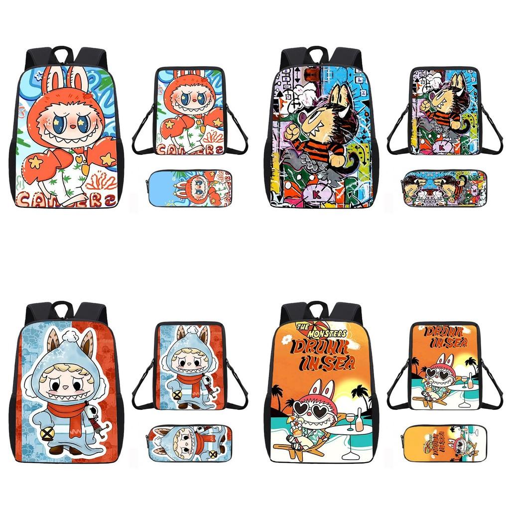 Anime Shoulder Cartoon Bag Pencil Case School Backpack For Children