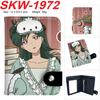 Sailor Moon Anime Print Vertikale Druckknopf-Geldbörse Luna Bunte Kartenhaltertasche Mini-Münzbörse 1 Stück