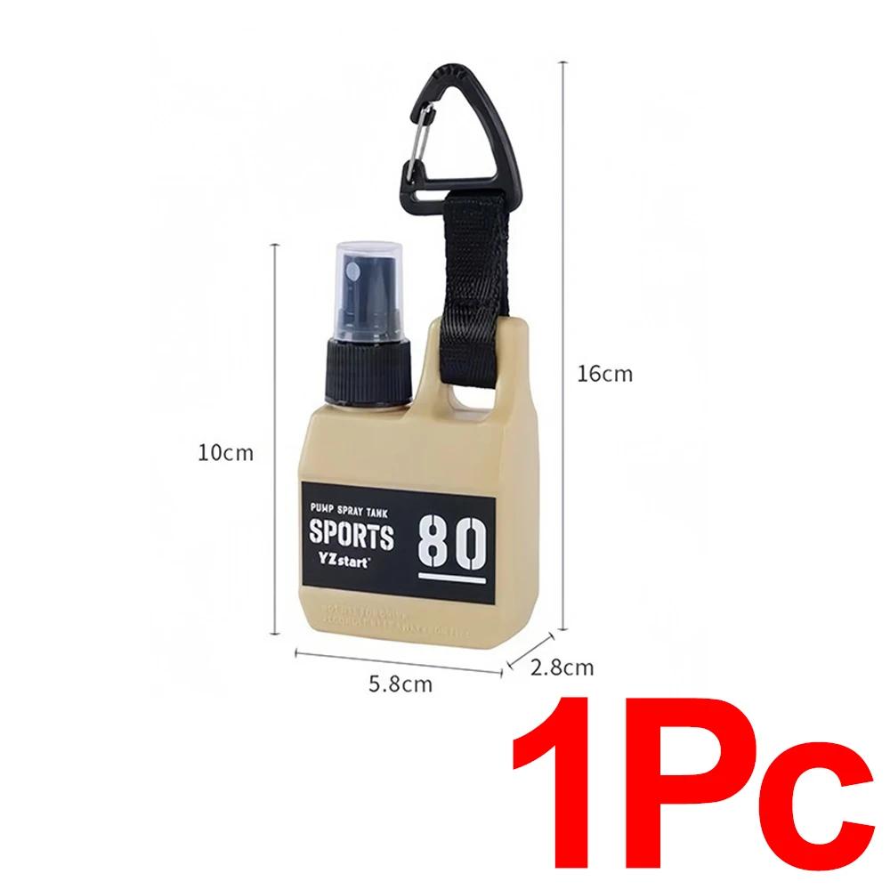 80ml Spraying Bottle Camping Hiking Spray Bottle Travel Outdoor Sprayer Bottle Press Hook Up Fine Mist Spray Head Magic Strap